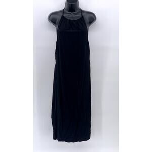 SILENCE + NOISE Women's Black Sleeveless Halter  Maxi A-Line Dress SZ M